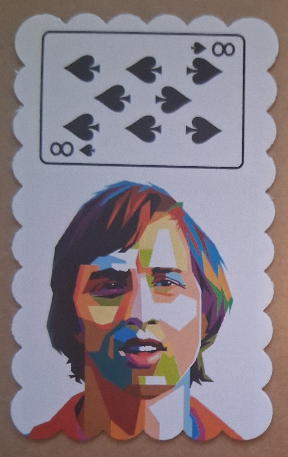 JOHAN CRUYFF NETHERLANDS VERY RARE GO MENKO DECKLE EDGE SOCCER CARD