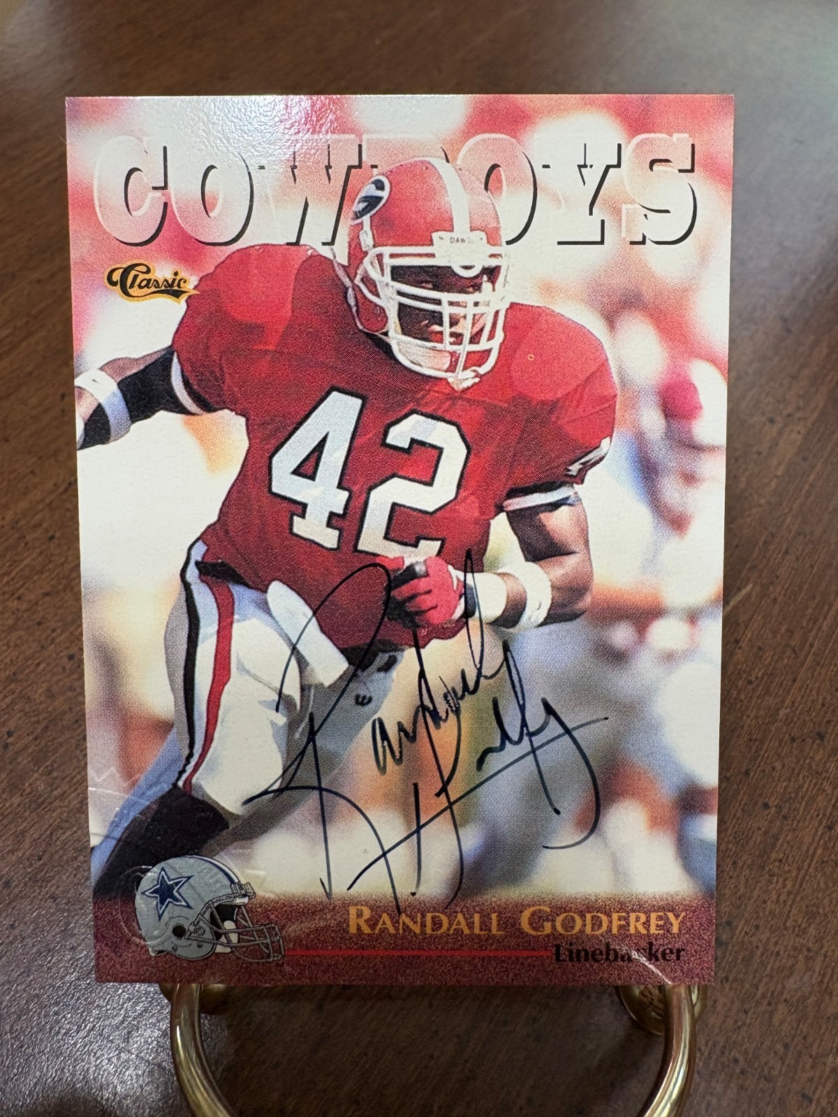 1996 Classic Score Board RANDALL GODFREY Autograph Cowboys Auto Georgia Rookie!