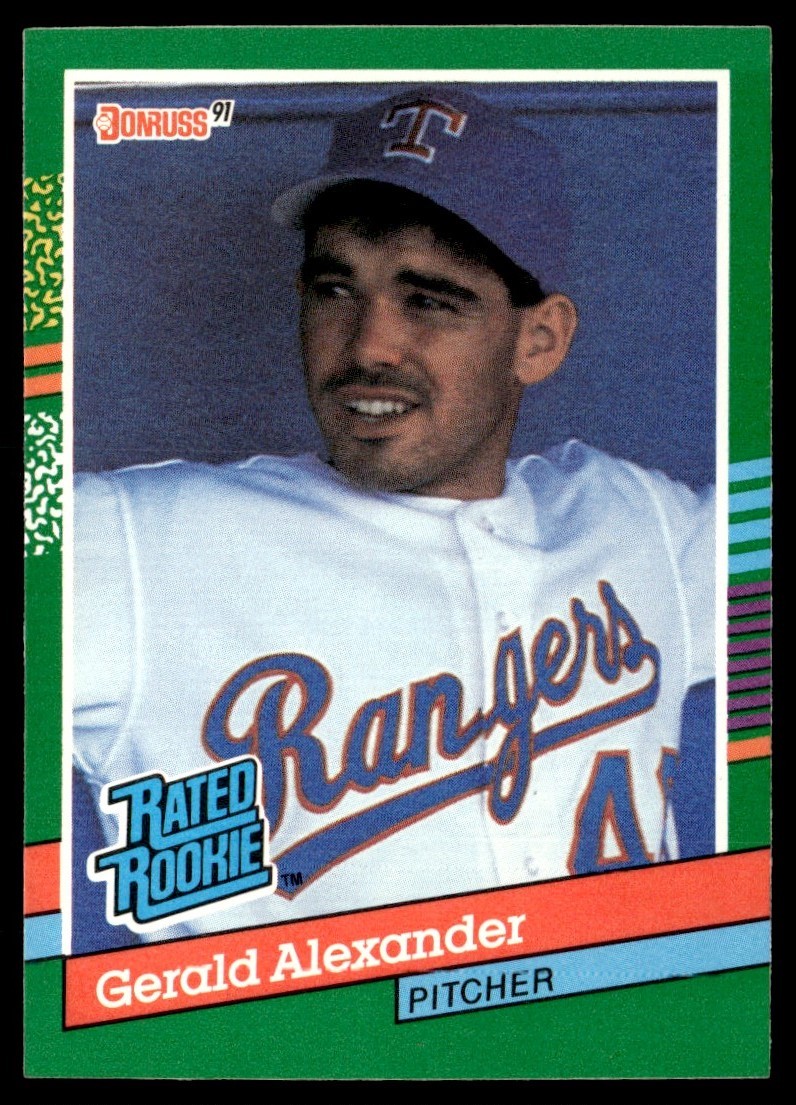 1991 Donruss Gerald Alexander Rookie Texas Rangers #419