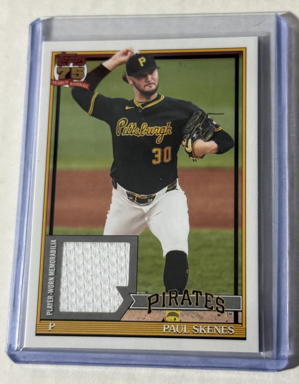2026 Topps Series 2 Paul Skenes 1991 Relic Player Worn Jersey PIRATES