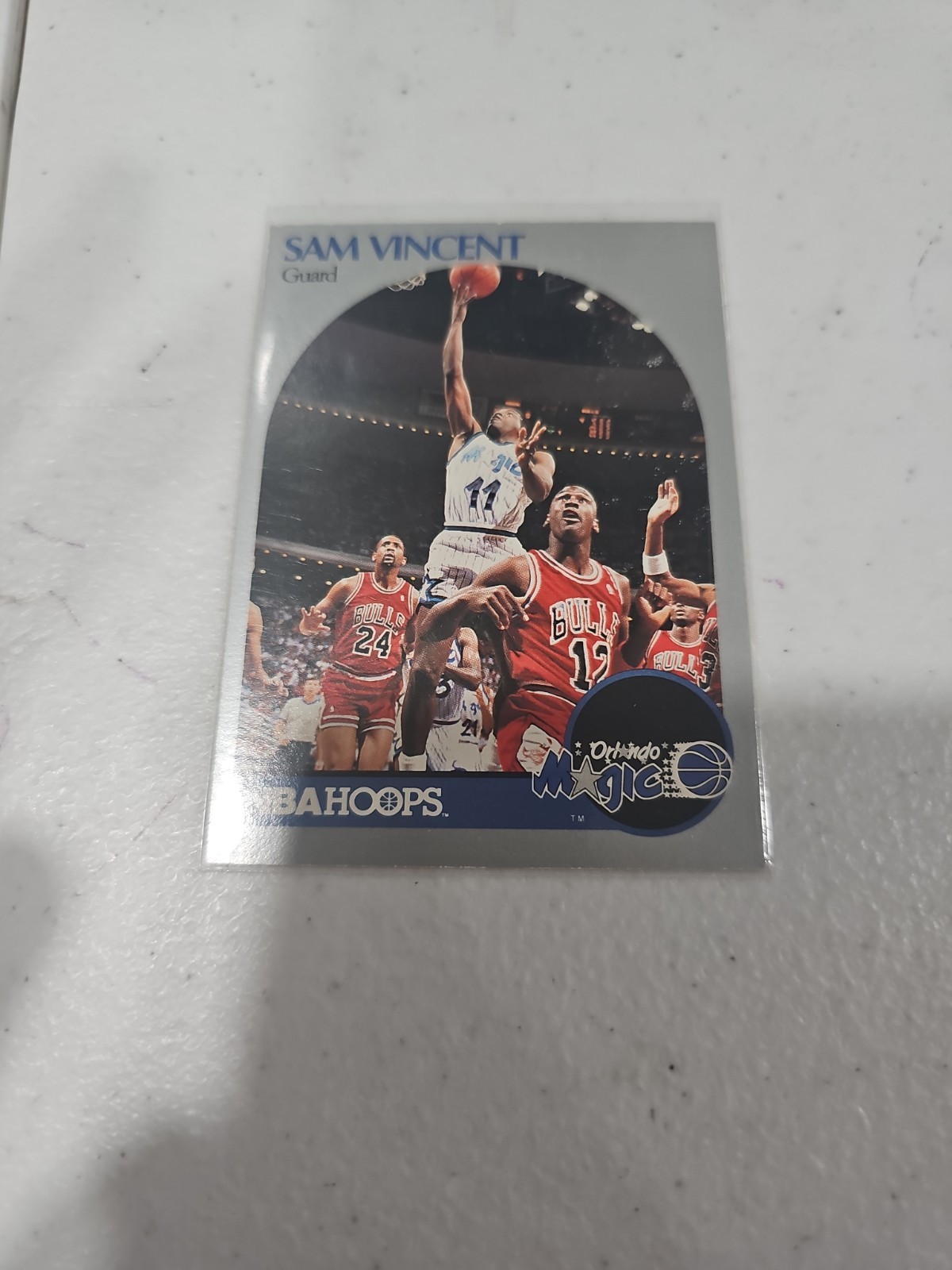 1990-91 NBA Hoops – Michael Jordan, Sam Vincent #223 Michael Jordan Wearing #12