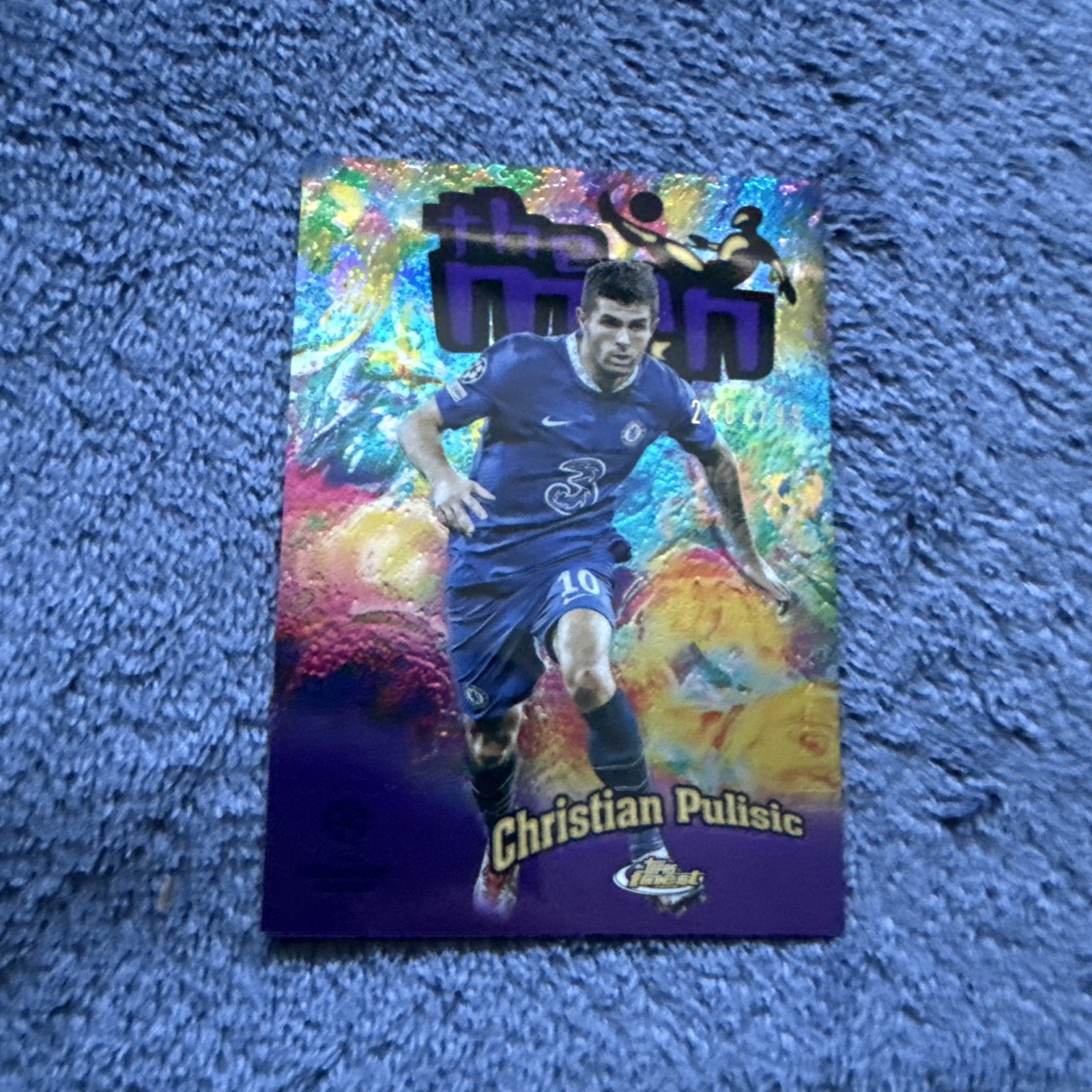 2023-24 Topps Finest Christian Pulisic The Man Aqua Refractor /299 Chelsea USMNT