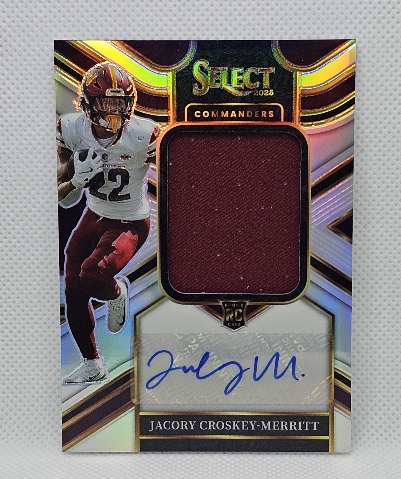 2025 Panini Select – Jumbo RPA Jacory Croskey-Merritt #JRS-JCM /249