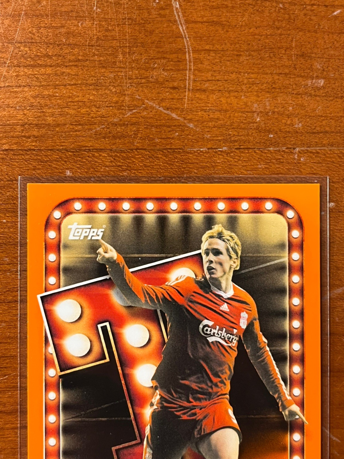 Fernando Torres *Orange /25* Liverpool 2025 Topps Collector’s Tin Name in Lights