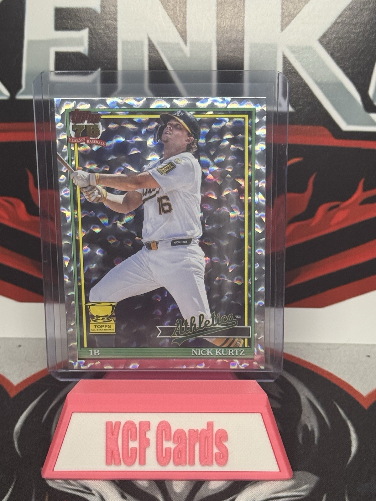 Topps 2026 Series 2 Nick Kurtz Athletics 91B2-24 Silver Crackle Foil