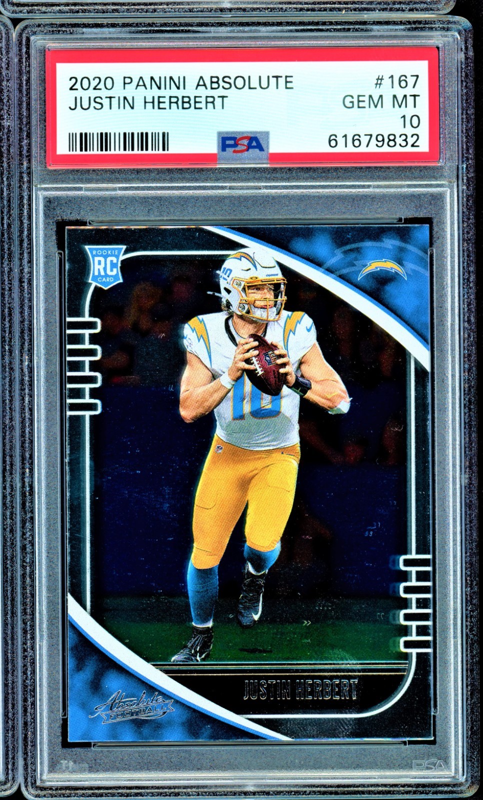 PSA 10 2020 PANINI ABSOLUTE JUSTIN HERBERT