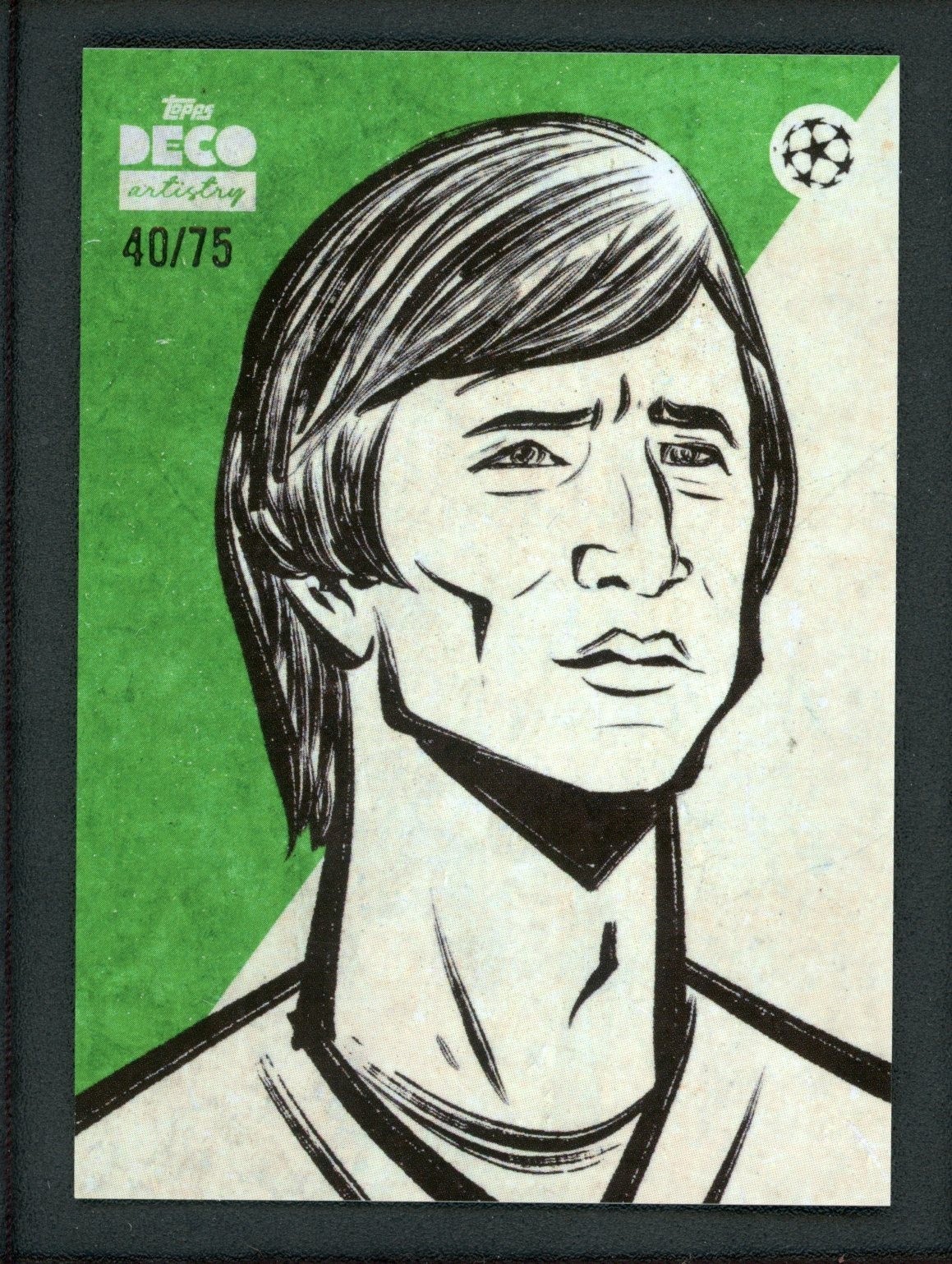2025 JOHAN CRUYFF 40/75 TOPPS DECO ARTISTRY UEFA CHAMPIONS LEAGUE
