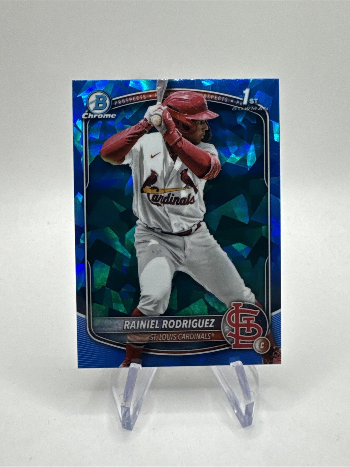 2025 Bowman Chrome Sapphire Rainiel Rodriguez 1st Bowman RC #BCP-200 Cardinals