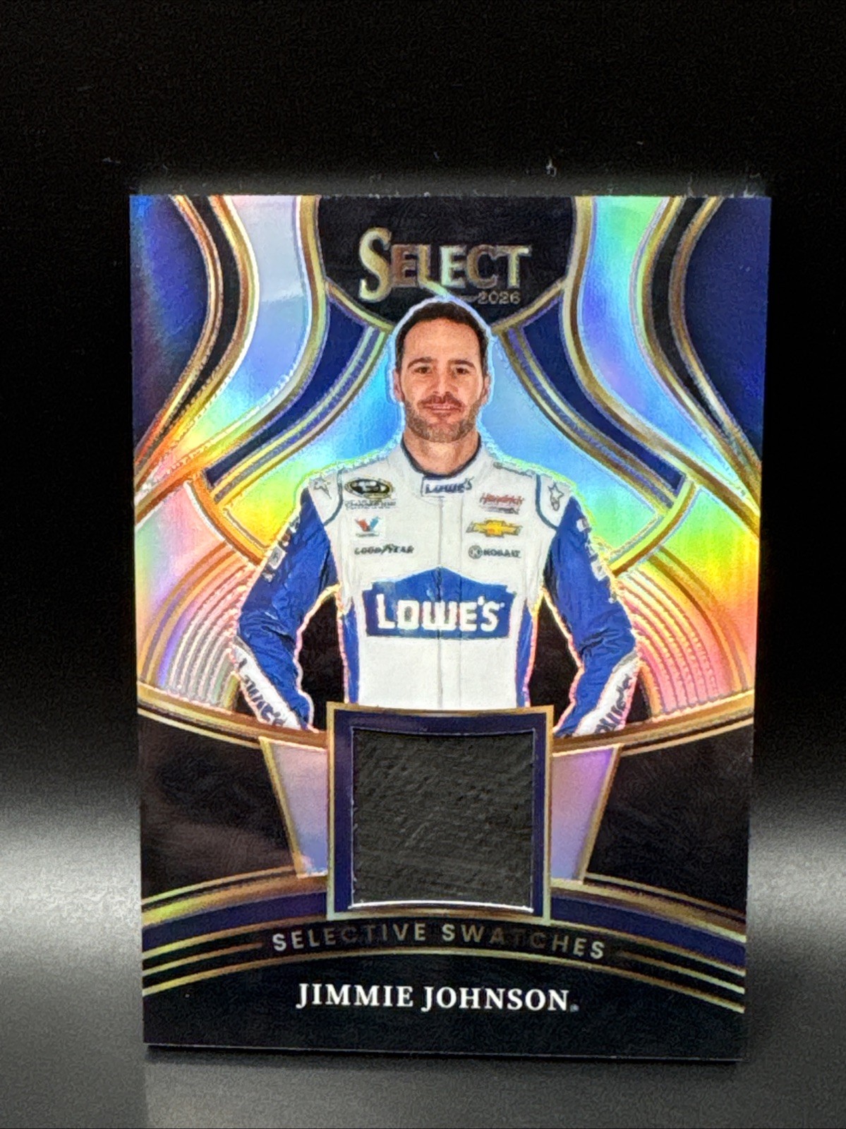2026 Select NASCAR William Jimmie Johnson Selective Swatches Silver Prizm Relic