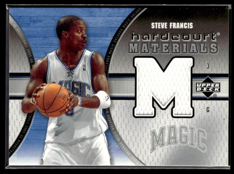 2005-06 Upper Deck Hardcourt #HM-SF Steve Francis Materials Jersey Patch