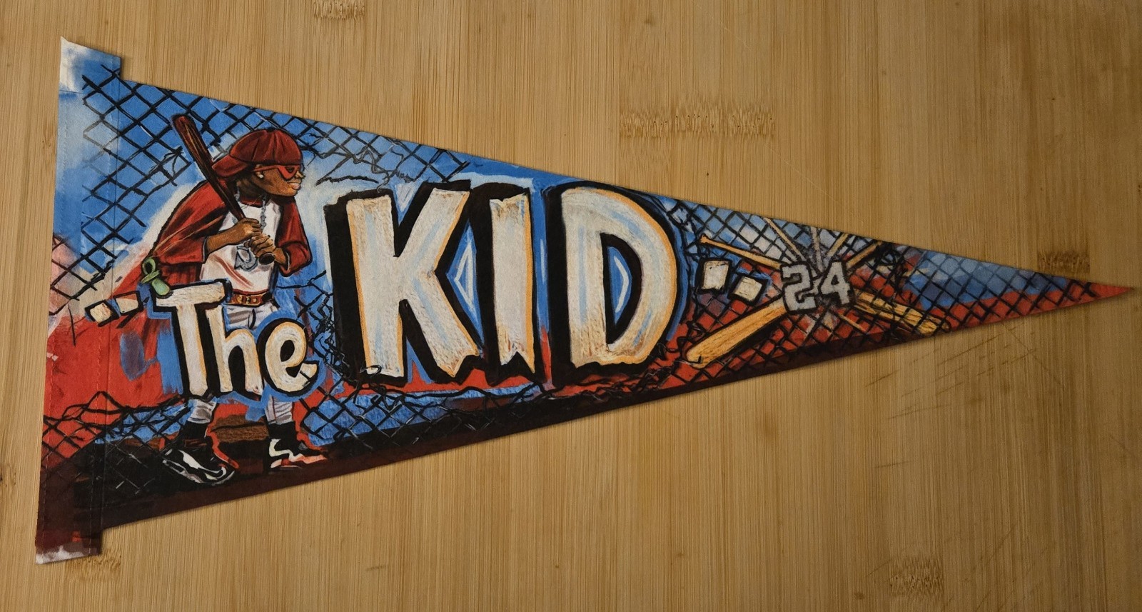 THE KID BY ANDREW THIELE – KEN GRIFFEY JR. HERITAGE CARD /250 & FLAG ART PRINT