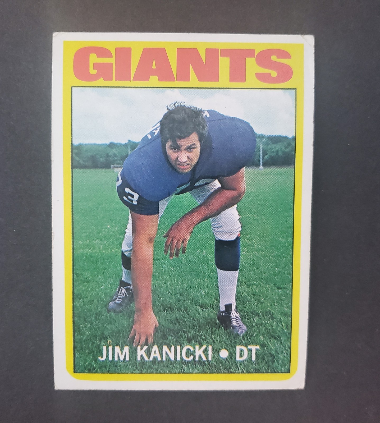 Set Break 1972 Topps HIGH #305 Jim Kanicki card – New York Giants Browns !!