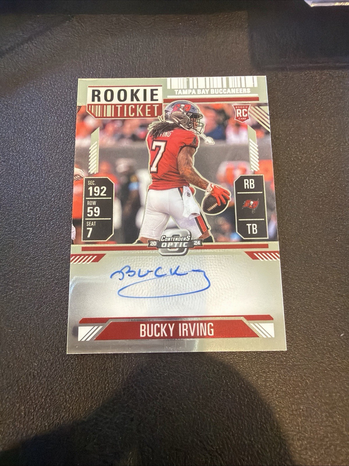 2024 RC Contenders Optic Rookie Ticket Autograph Bucky Irving No. 122