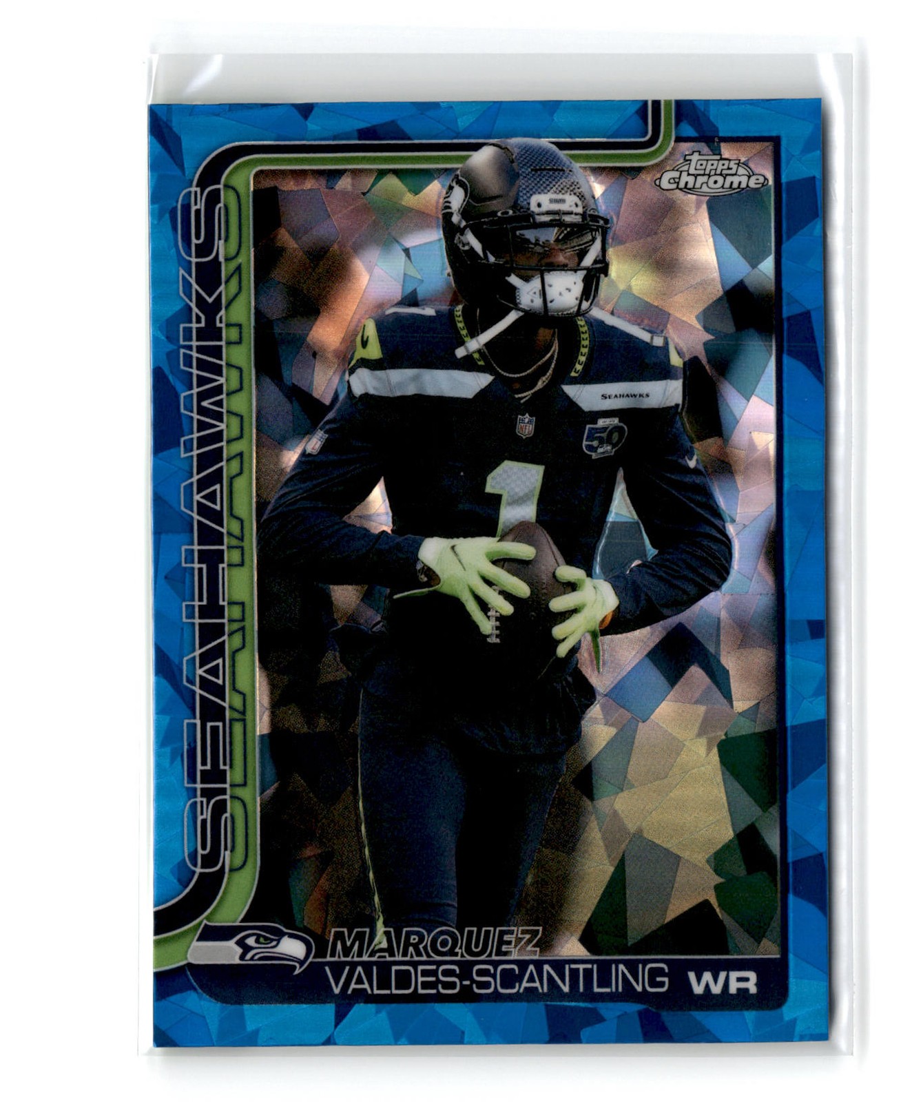 Marquez Valdes-Scantling 2025 Topps Chrome Sapphire #272 Seattle Seahawks