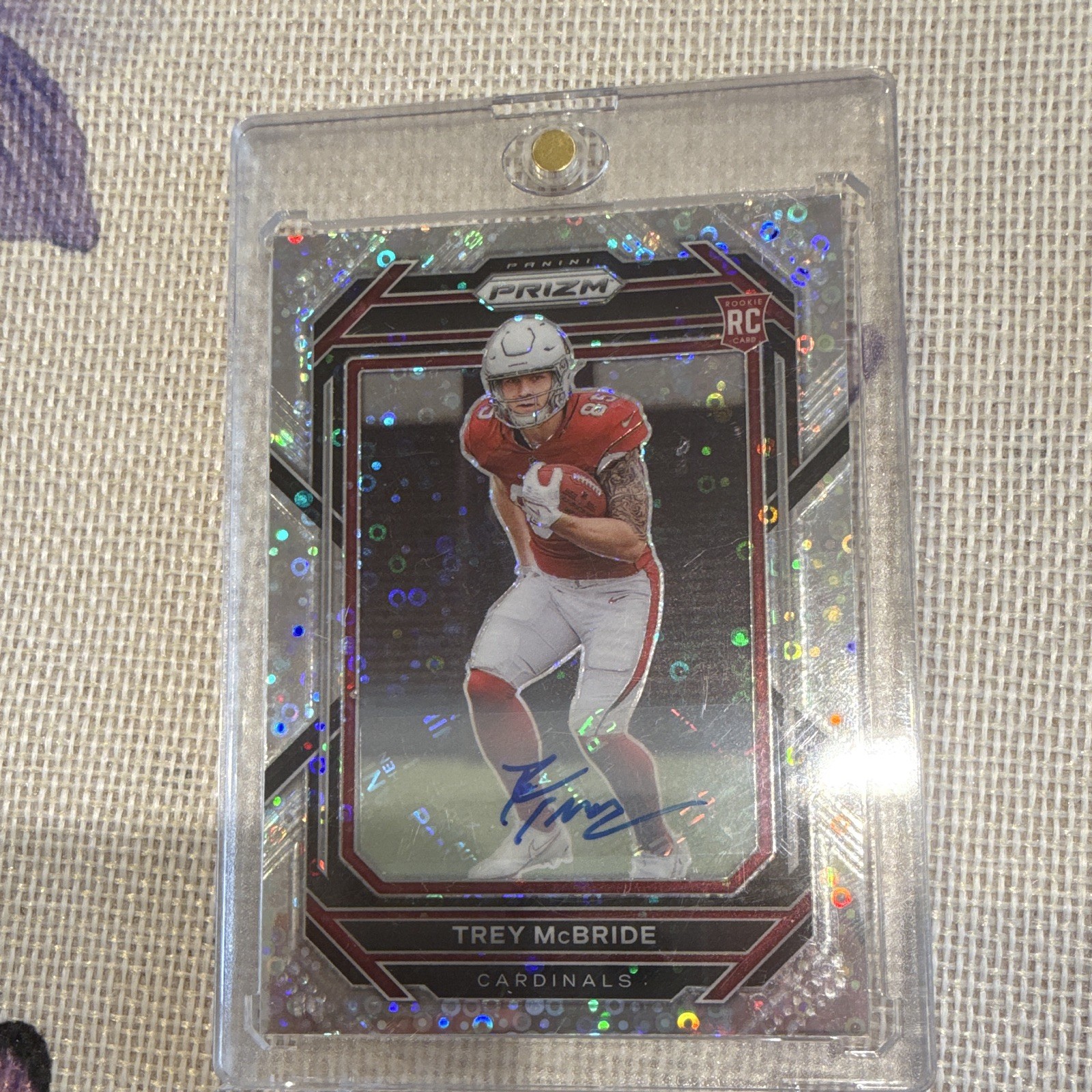 2022 Panini Prizm Trey McBride Disco Prizm Auto RC #327 Rookie