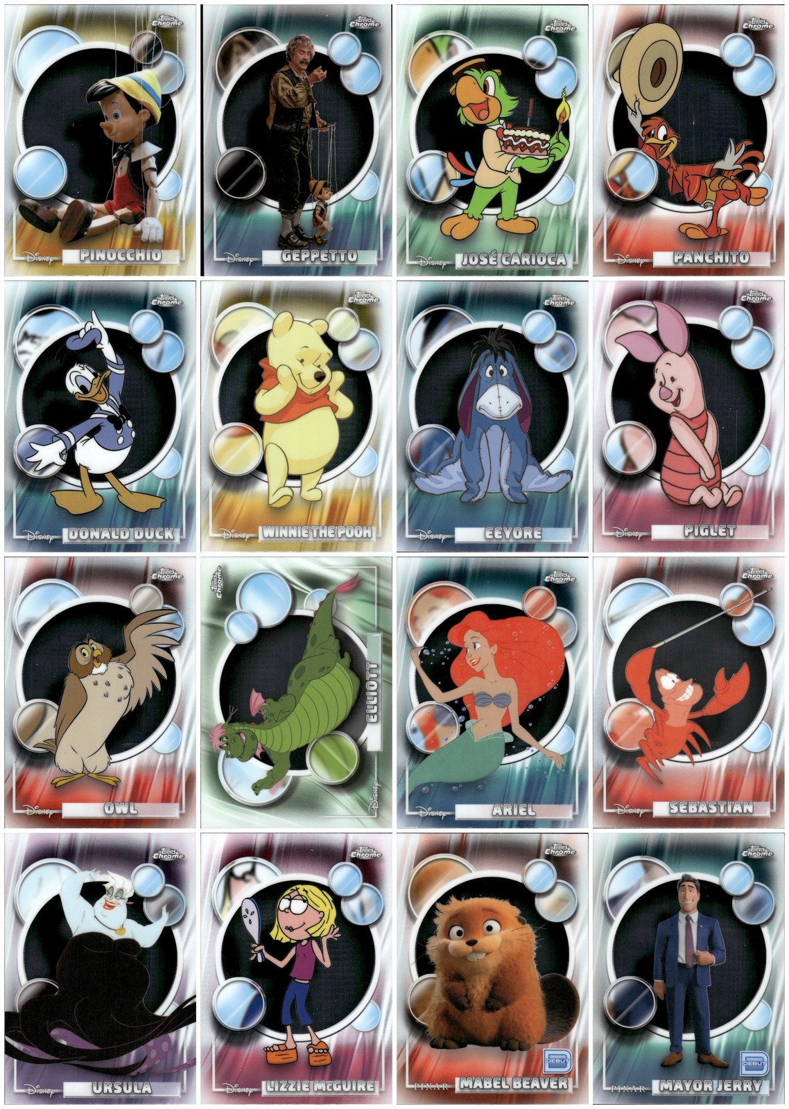 2026 Topps Chrome Disney Base You-Pick / Complete Your Set