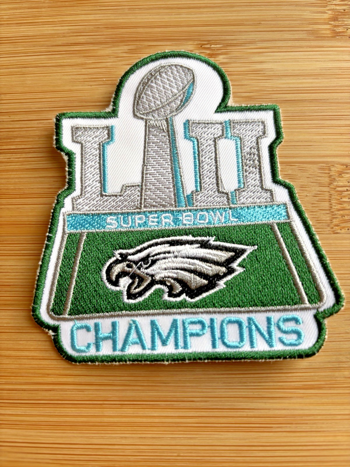 Philadelphia Eagles Super Bowl 52 Embroidered Patch Kelly Green Free Shipping