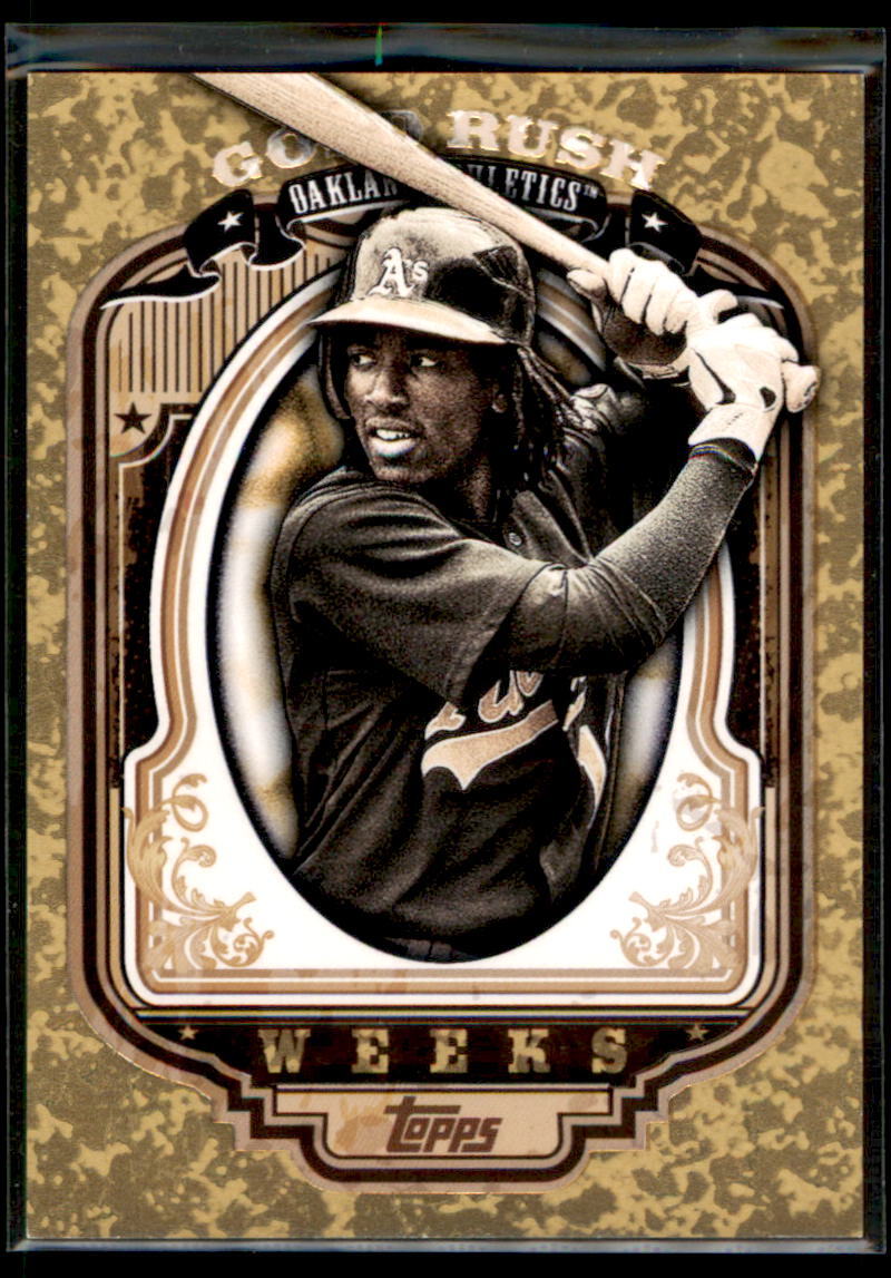 2012 Topps Gold Rush Jemile Weeks #26 Oakland Athletics