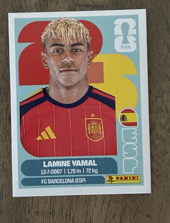 2026 FIFA World Cup Panini Sticker #ESP 15 LAMINE VAMAL Spain