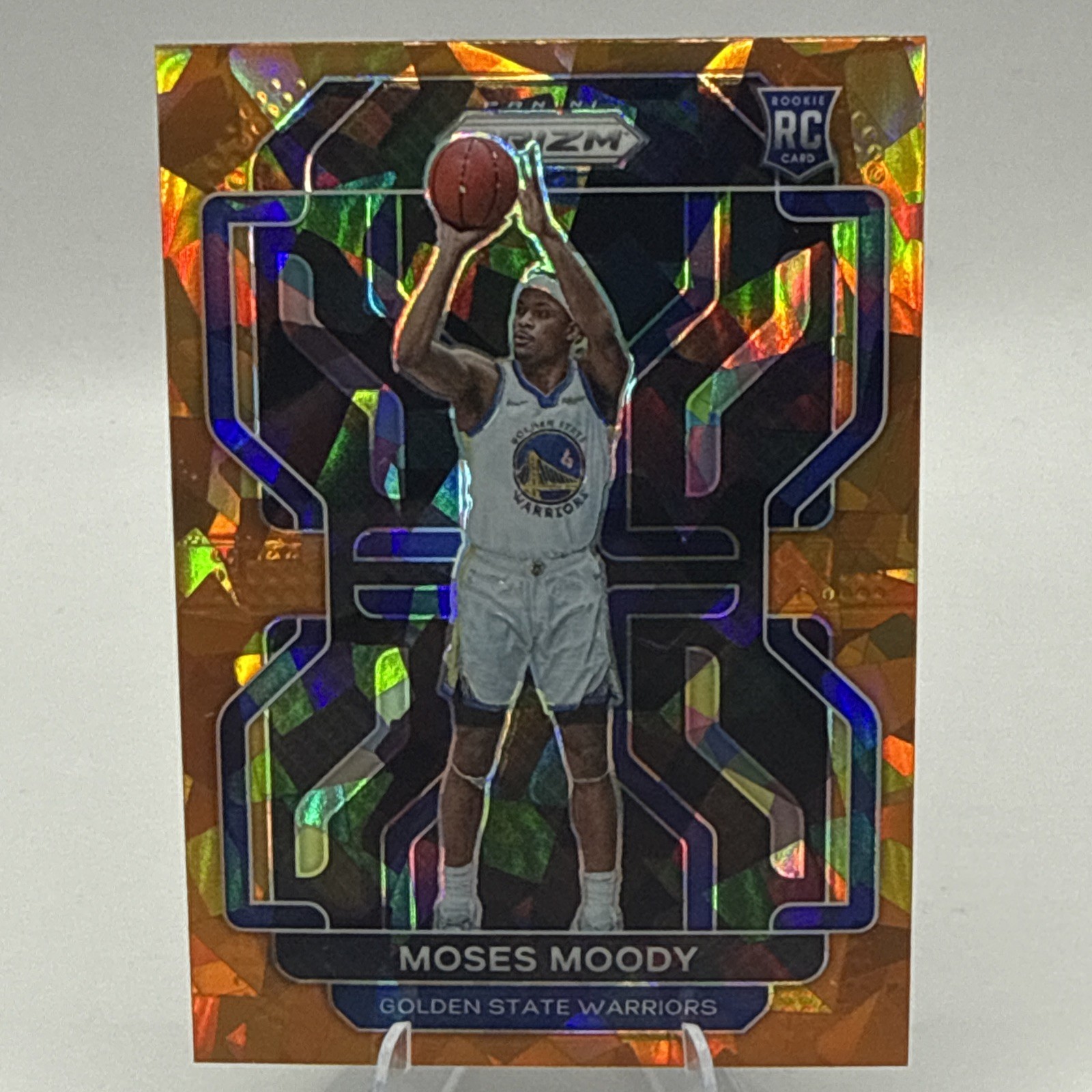 2021-22 Prizm Moses Moody Rookie RC Orange Ice Golden State Warriors