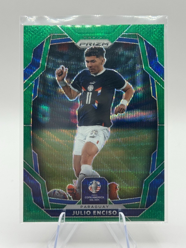 Julio Enciso #85 Green Wave 2024 Panini Prizm Conmebol Copa America 2024