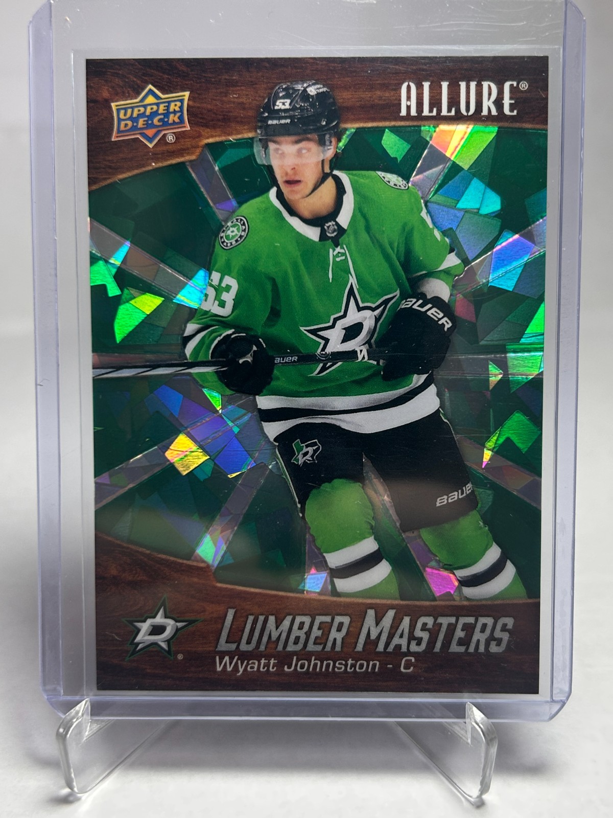 2023-24 Upper Deck Allure Lumber Masters Green /249 Wyatt Johnston #LM14