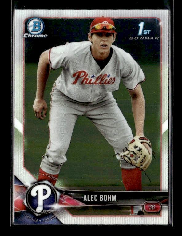 2018 Bowman Draft #BDC-25 Alec Bohm Chrome Philadelphia Phillies