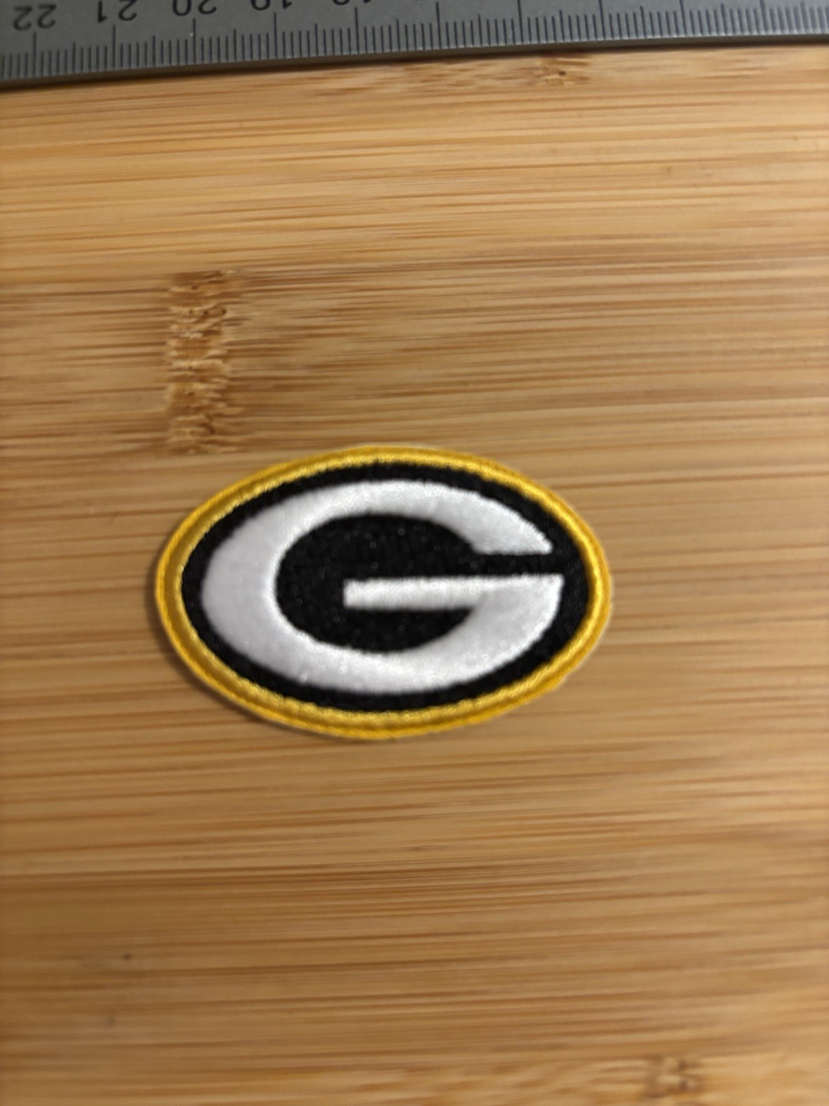Green Bay Packers Small 2″ Embroidered Iron On Patch Great For Jackets & Hats