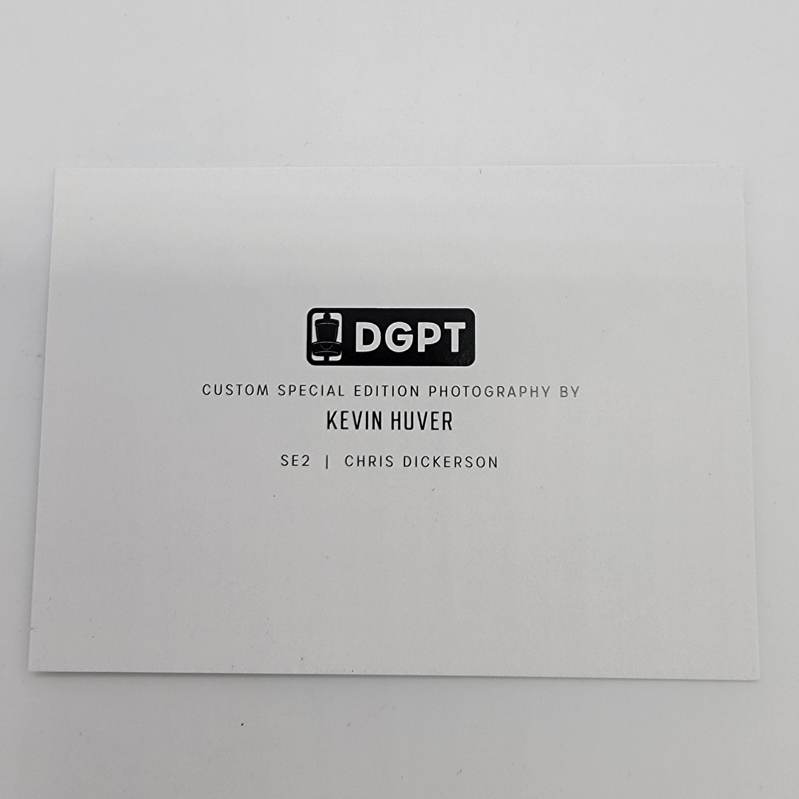 2023 DGPT Disc Golf Trading Card Chris Dickerson Custom Special Edition