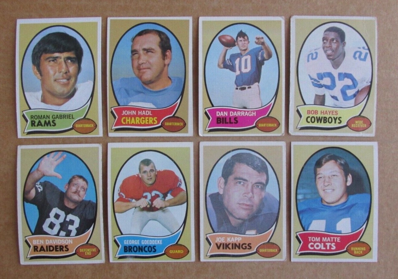 1970 TOPPS FOOTBALL CARD SINGLES COMPLETE YOUR SET PICK CHOOSE