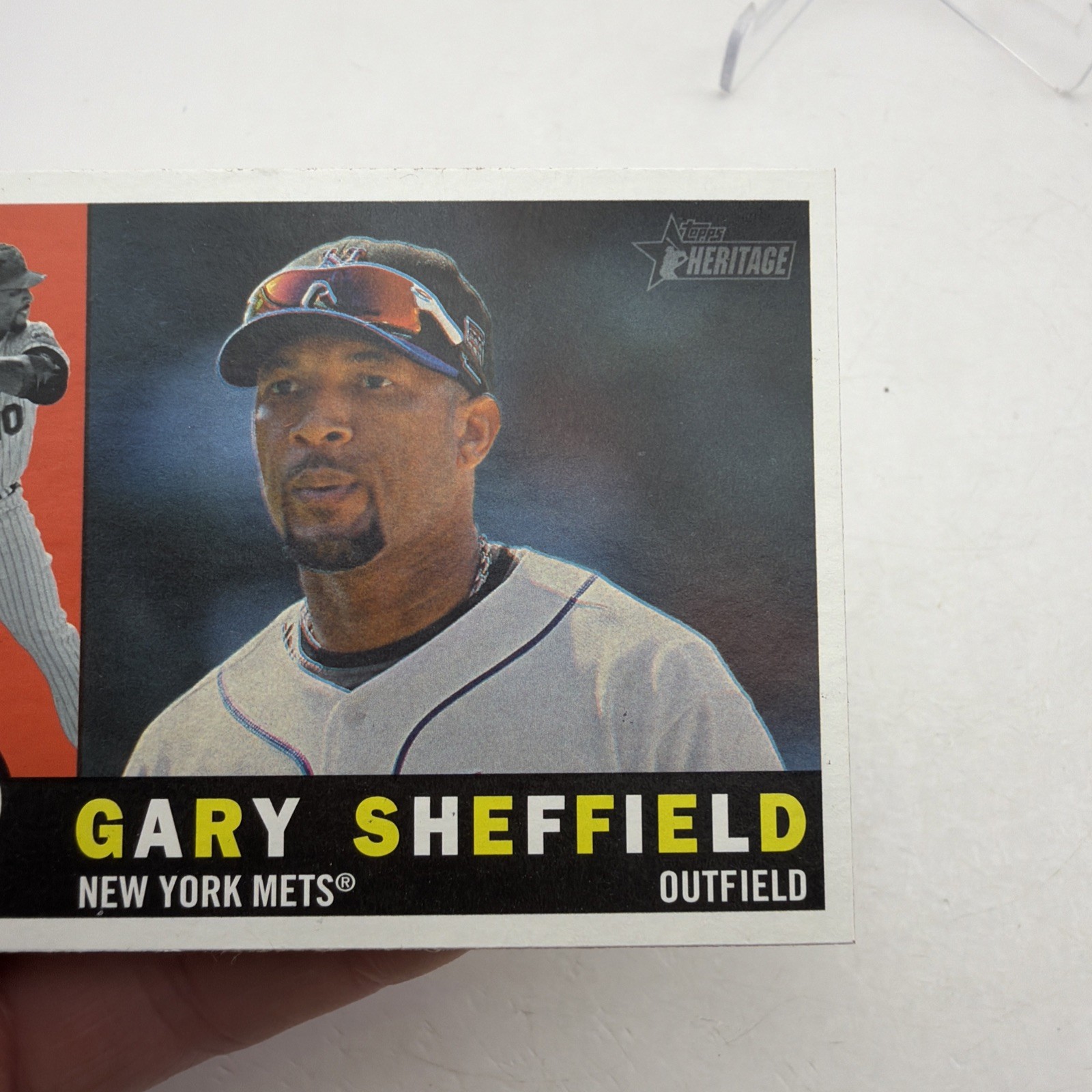 GARY SHEFFIELD 2009 TOPPS HERITAGE HIGH NUMBER SHORT PRINT SP SSP #698 (METS)