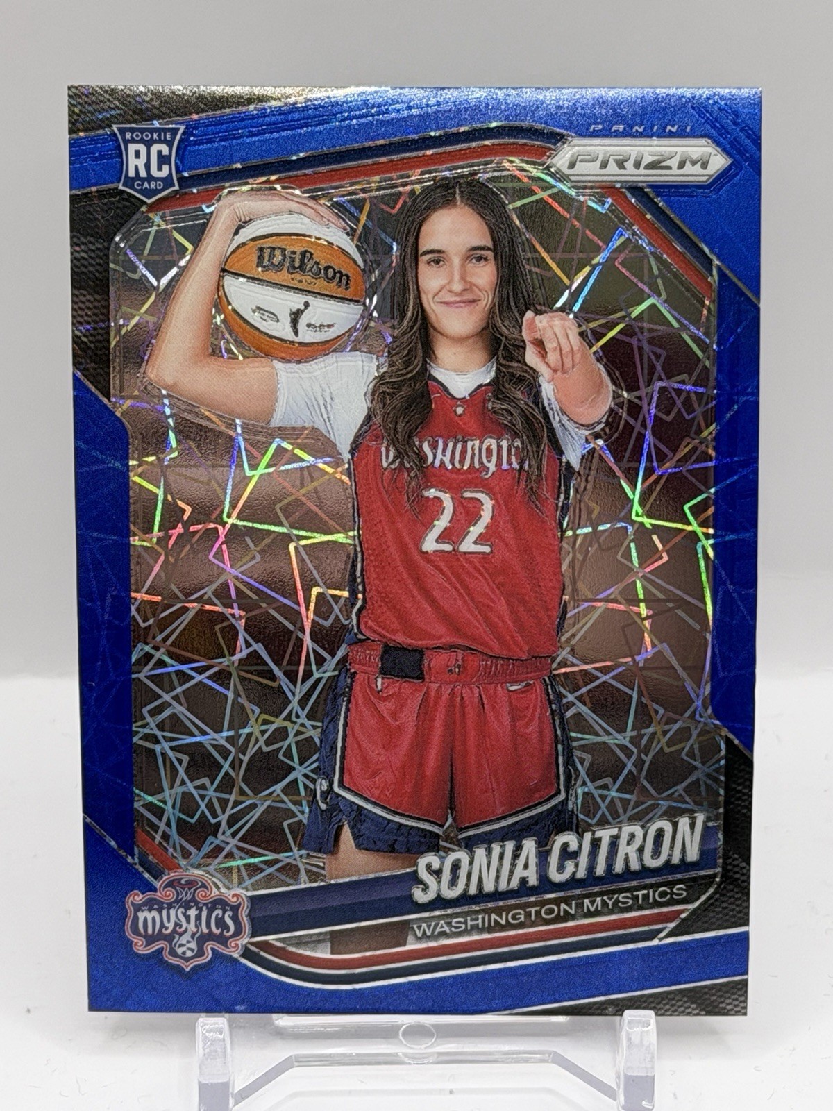 Sonia Citron 2025 Panini Prizm WNBA Blue Velocity Rookie Error Back Amoore