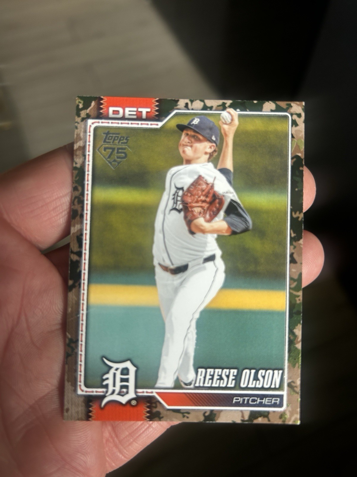 2026 Topps Series 2 Reese Olson #639 Camo SSP 25/25 Tigers Or 1/1 Bookend 25/25