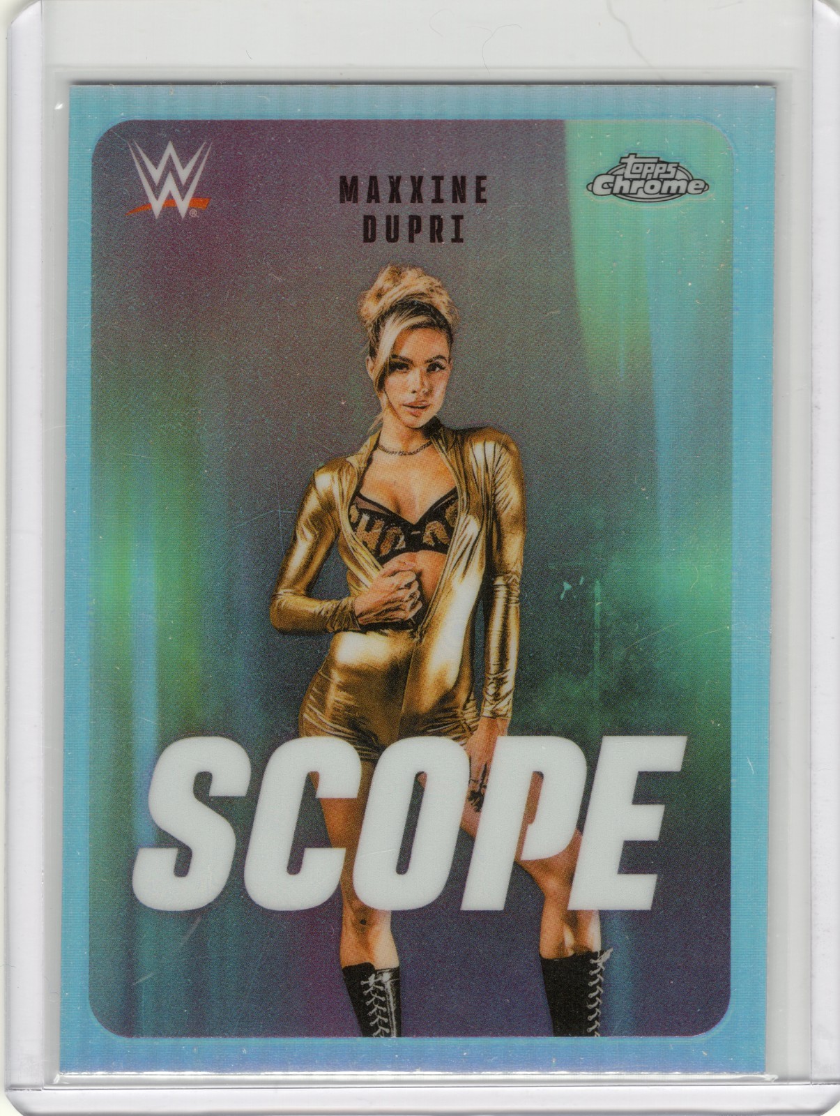 2026 Topps Chrome WWE Maxxine Dupri Scope Refractor Card #SCO-23 RAW