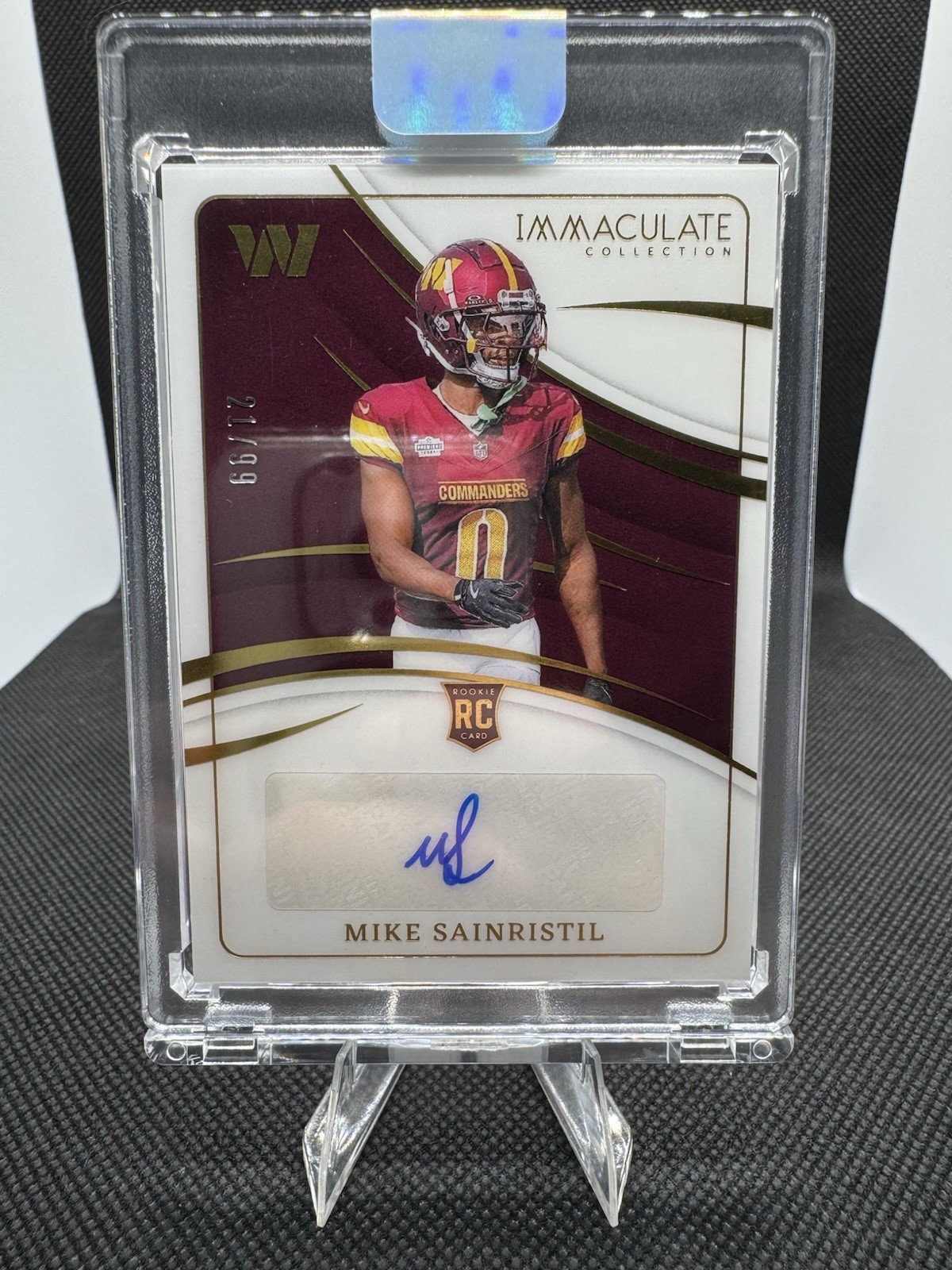 2024 Panini Immaculate Collection – Rookie Autograph Mike Sainristil /99