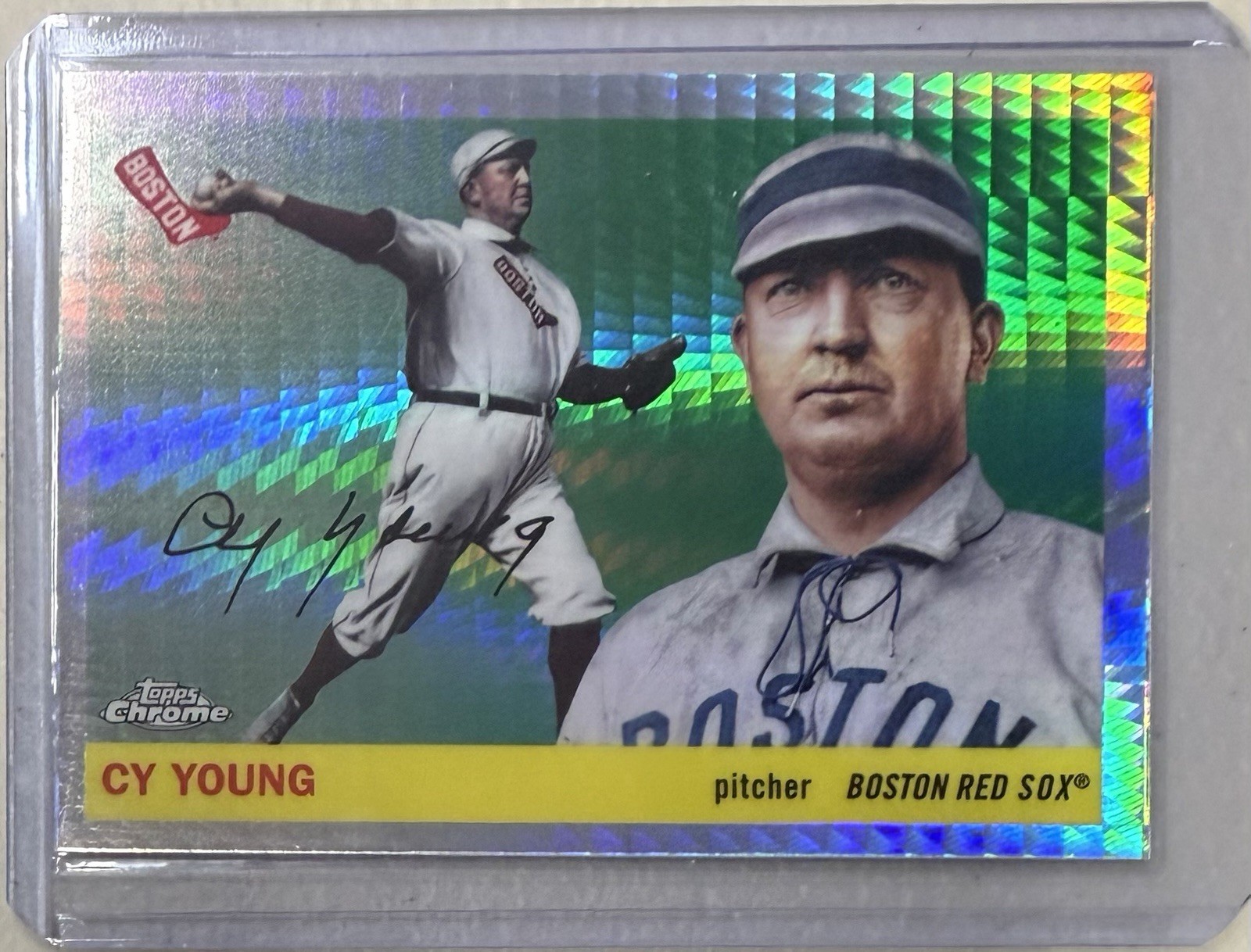 2025 Topps Chrome Platinum CY YOUNG Silver Prism Refractor 251 Boston Red Sox