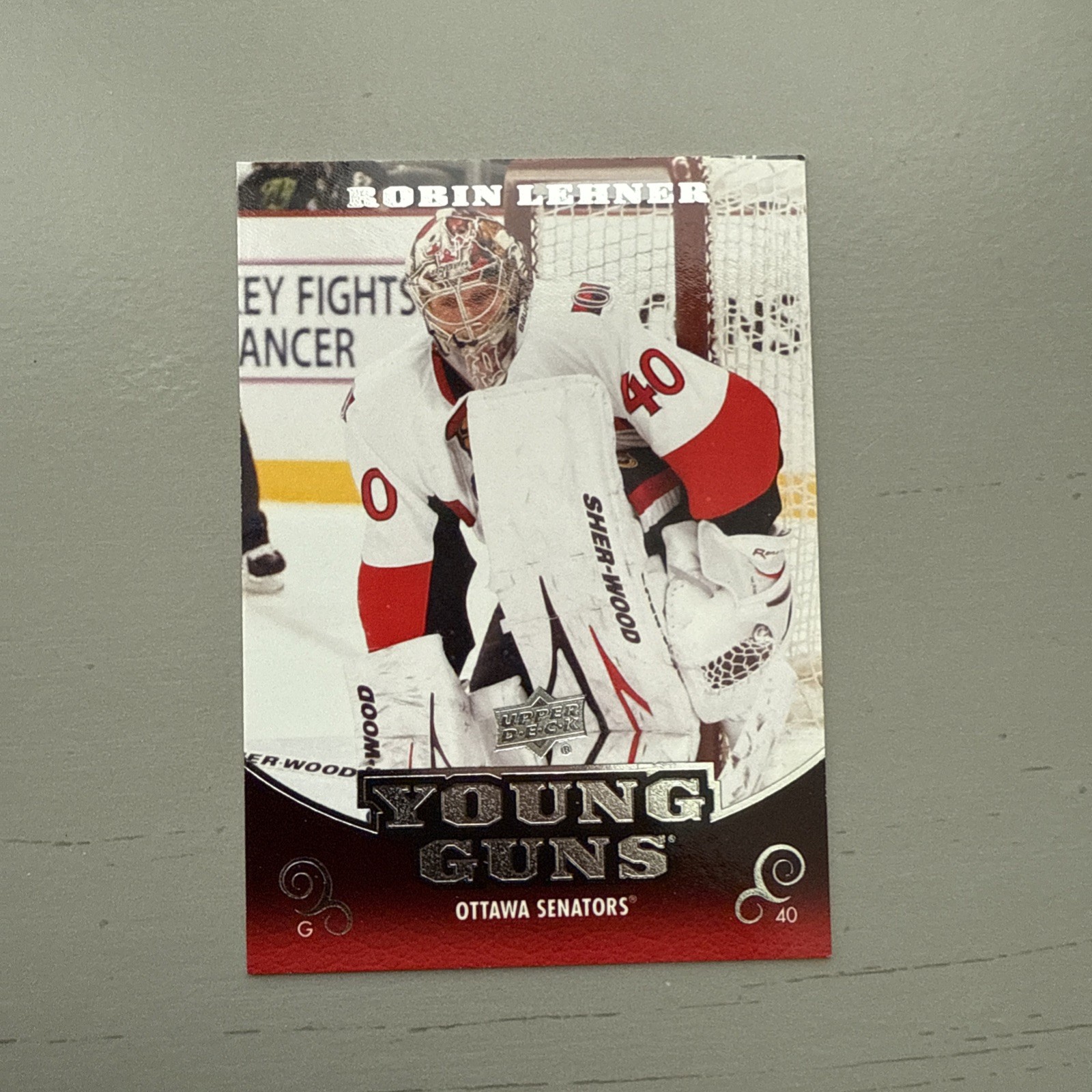 2010-11 Upper Deck #486 Robin Lehner YG RC Young Guns Rookie Ottawa Senators