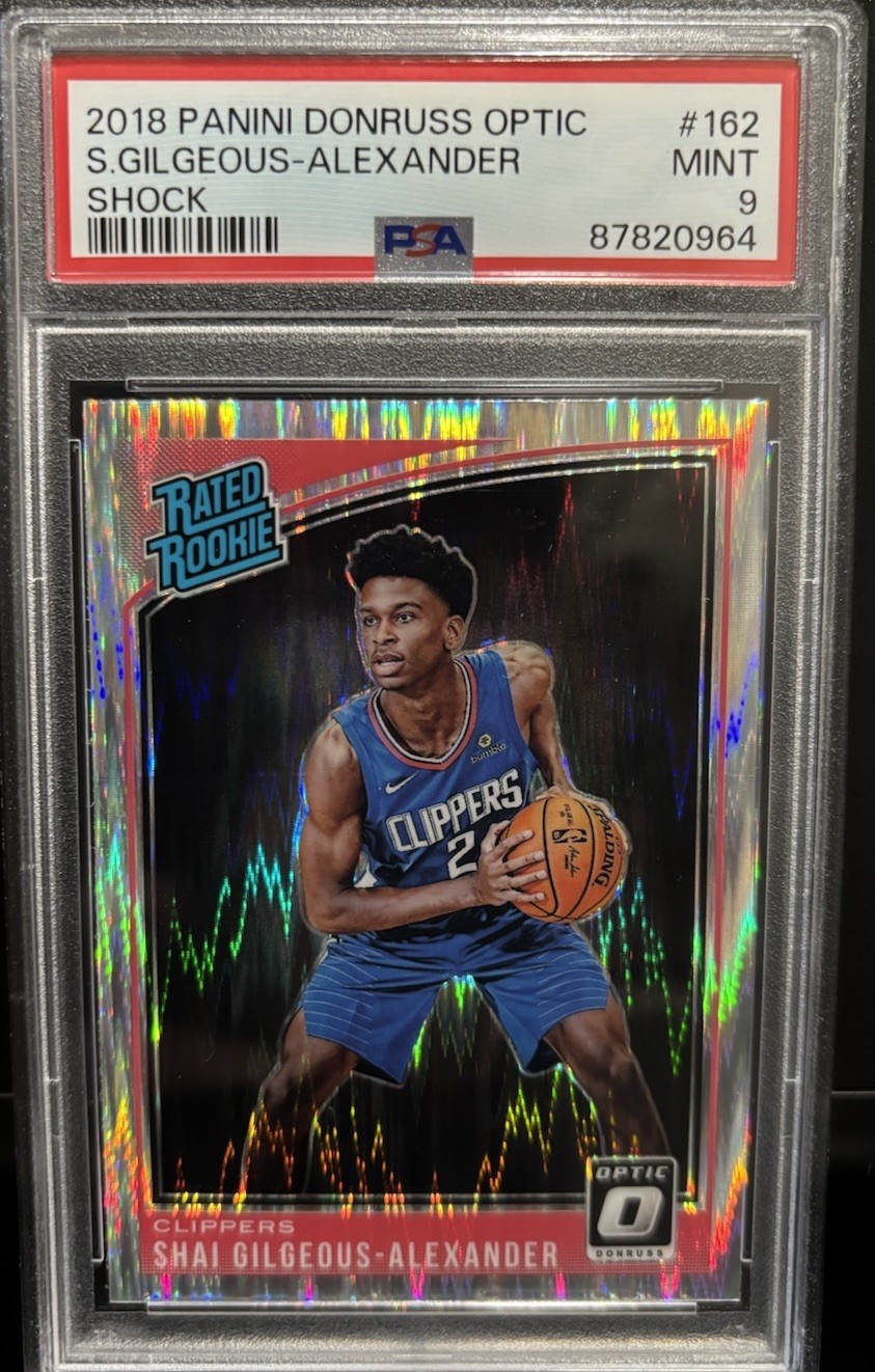 2018-19 Panini Donruss Optic – Rated Shai Gilgeous-Alexander Shock Prizm (RC)