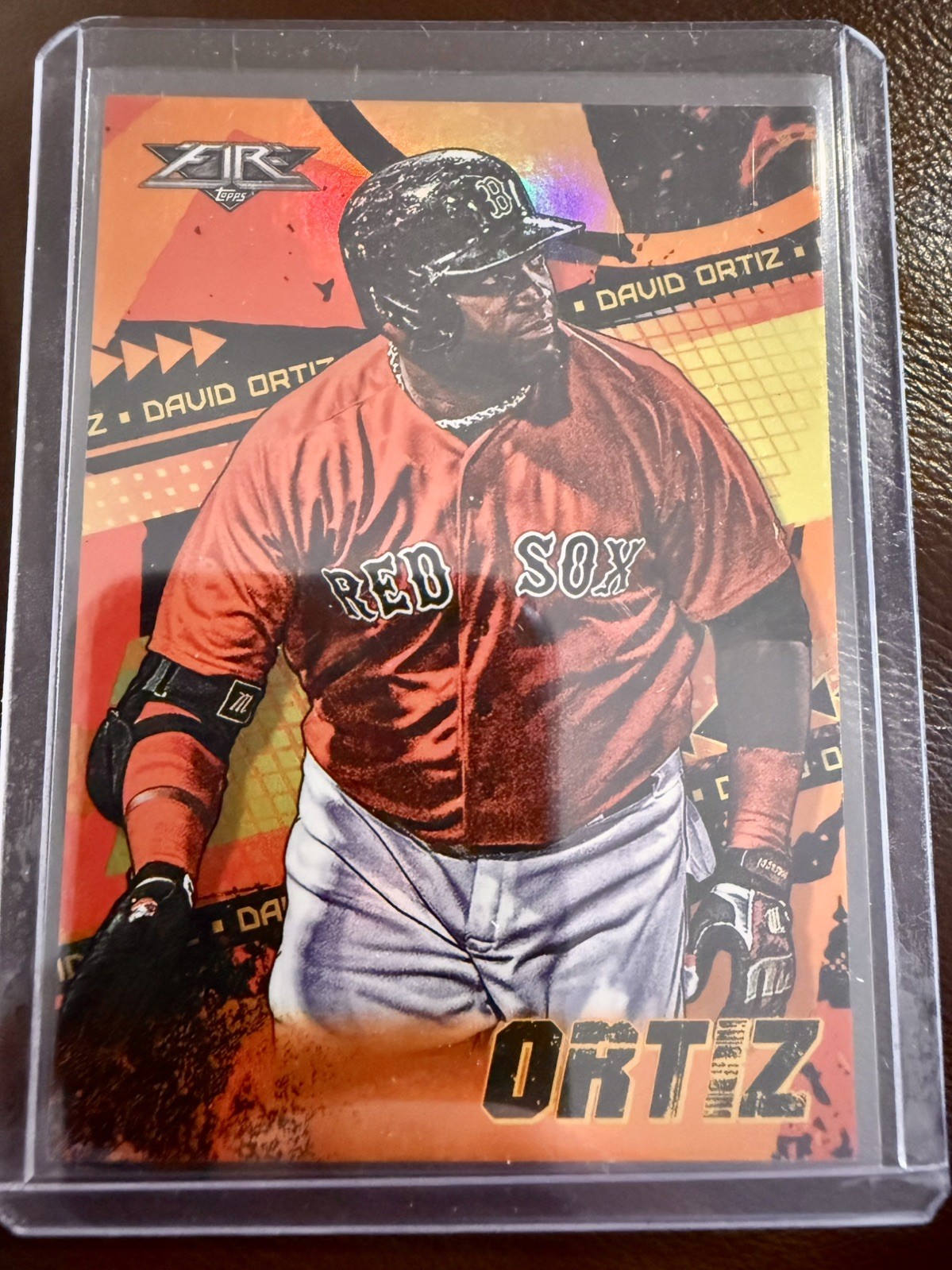 2022 Topps Fire – David Ortiz #136 Orange /299