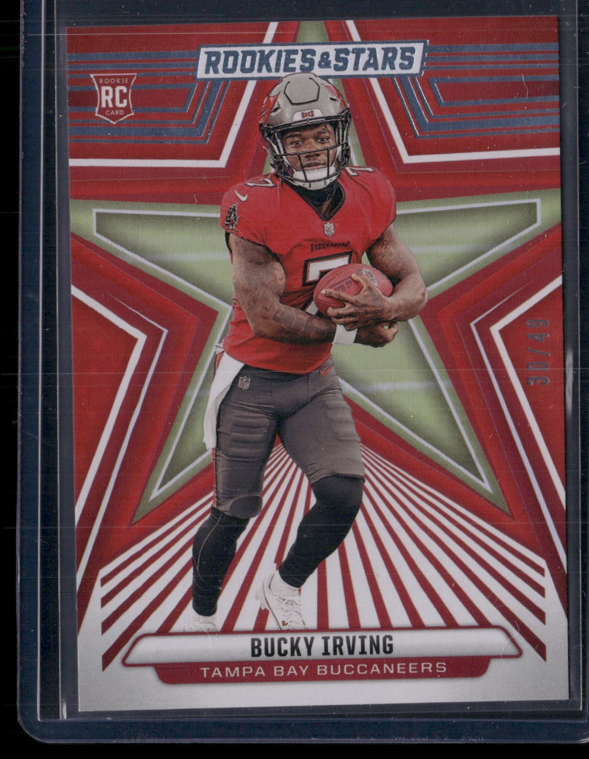Bucky Irving Red Starburst /49 RC 2024 Rookies & Stars