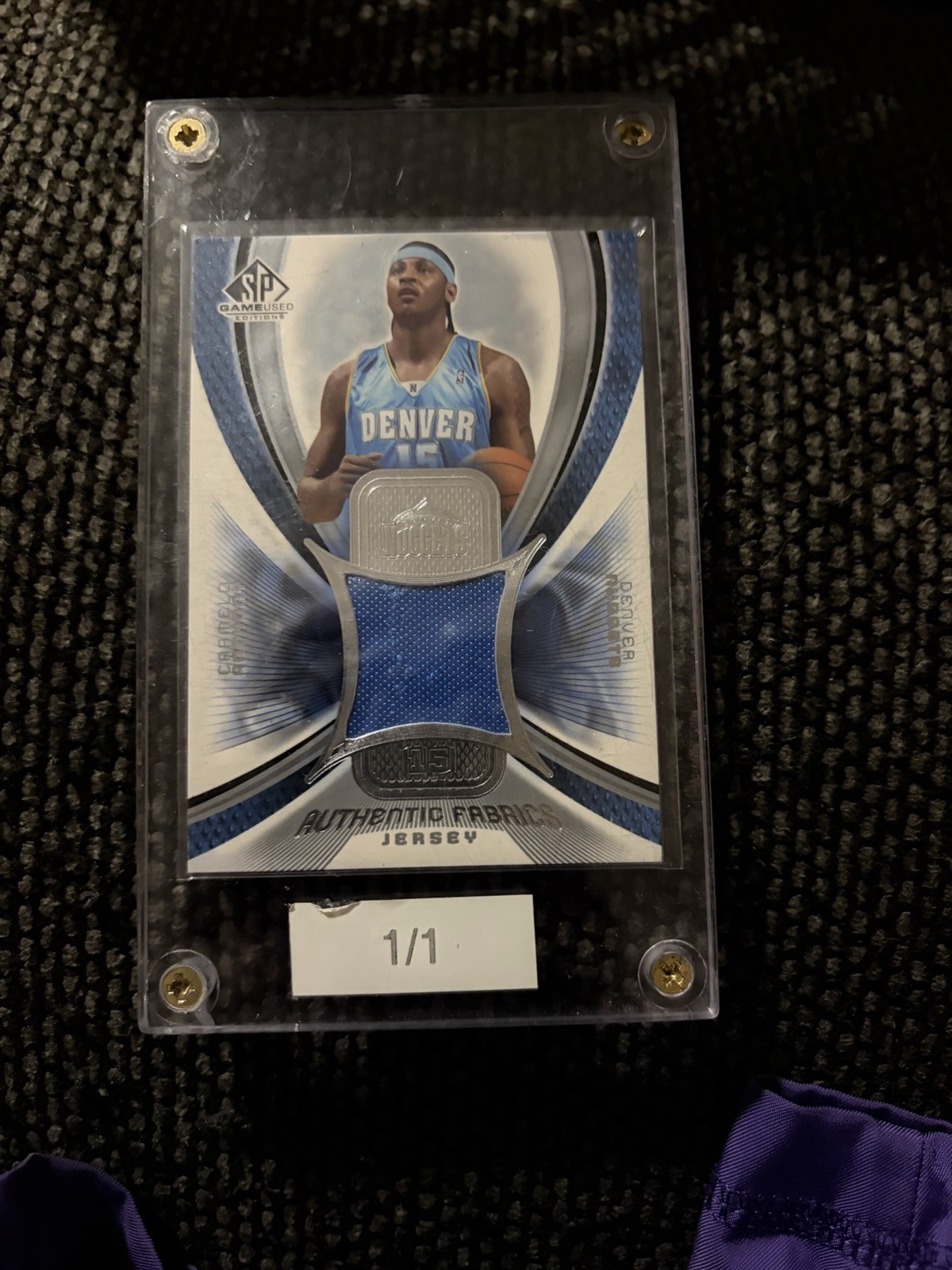 Upper Deck 2005-06 SP Game Used Carmelo Anthony Nuggets Jersey AF-CA Insert