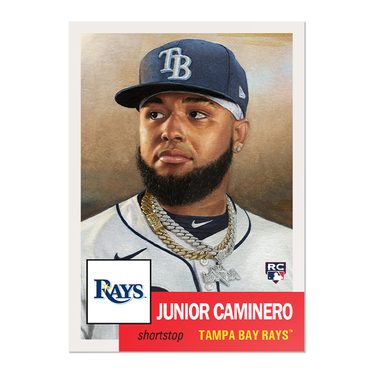 2024 Topps Living Set 764 Junior Caminero Tampa Bay Rays RC PR 2321