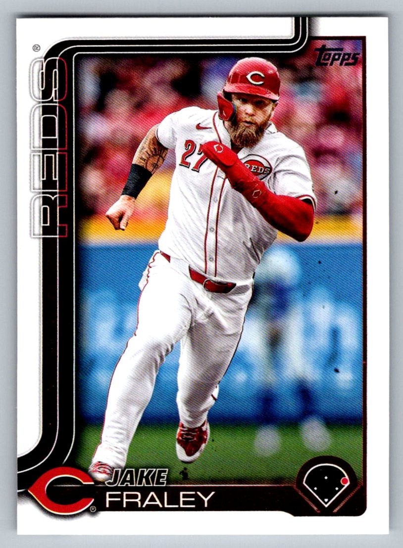 2025 Topps Series 2 Jake Fraley #675 Cincinnati Reds Baseball Card