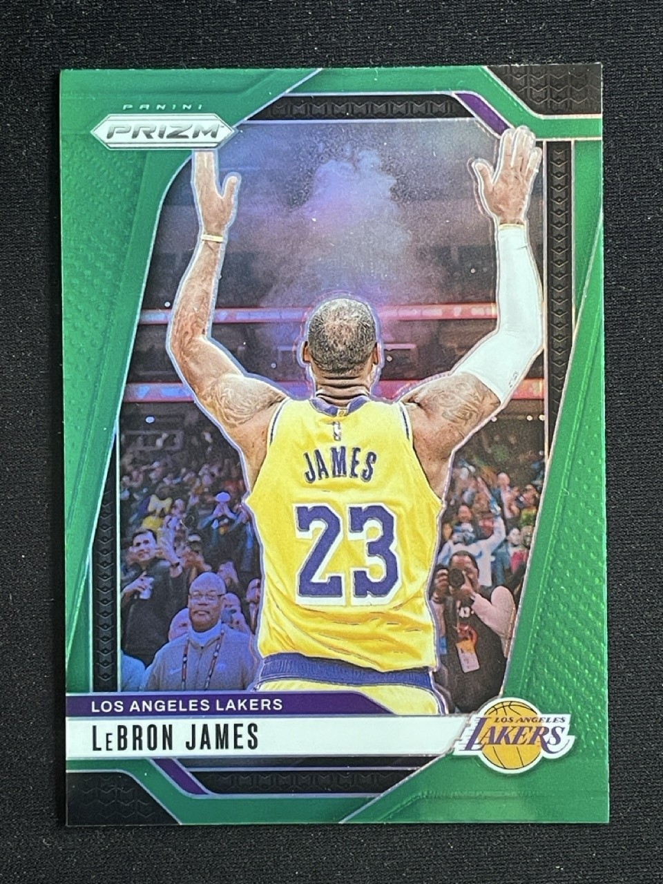 LeBron James 2024-25 Panini Prizm Green Los Angeles Lakers Base #130