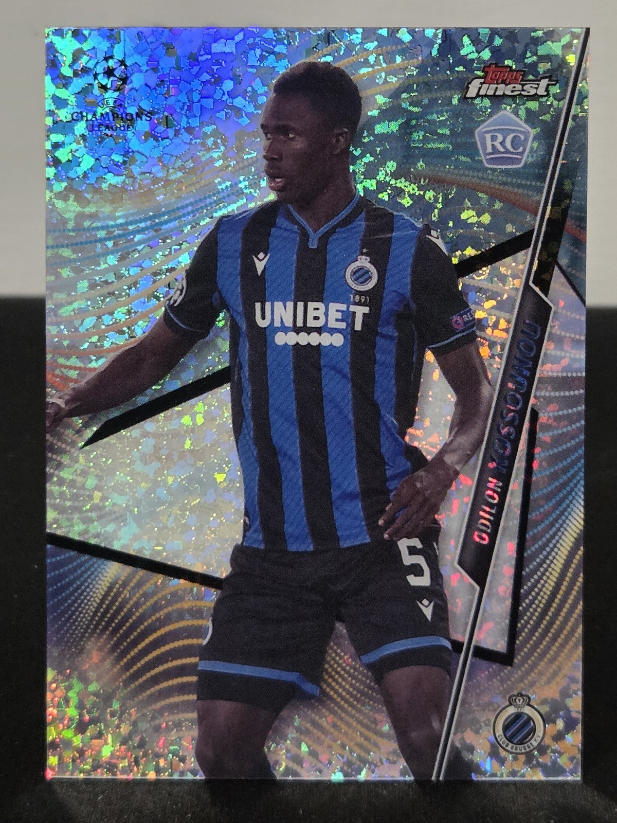 Odilon Kossounou 2020-21 Finest UEFA #78 Speckle Refractor #/175