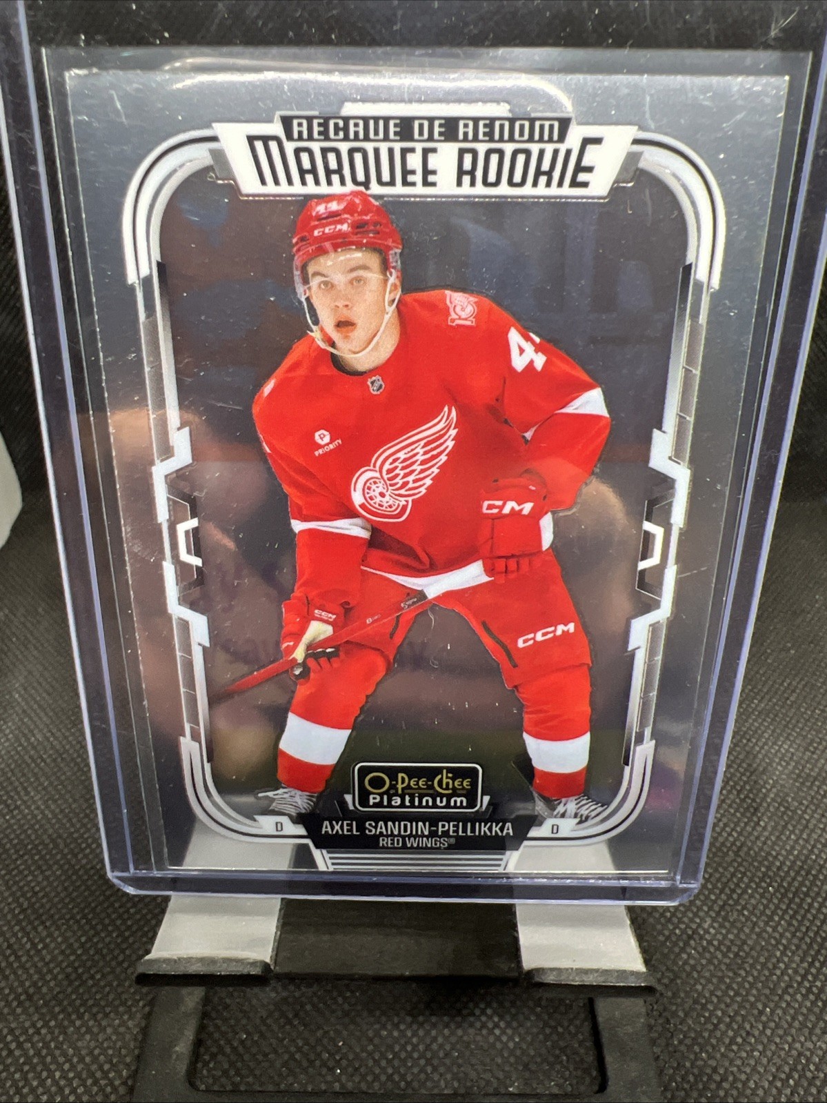 25-26 OPC Platinum Axel Sandin- Pellikka Marquee Rookie #273 Red Wings