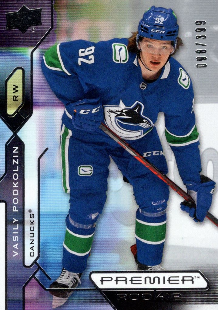 2021-22 Upper Deck Premier #123 Vasily Podkolzin RC /399 – HKY