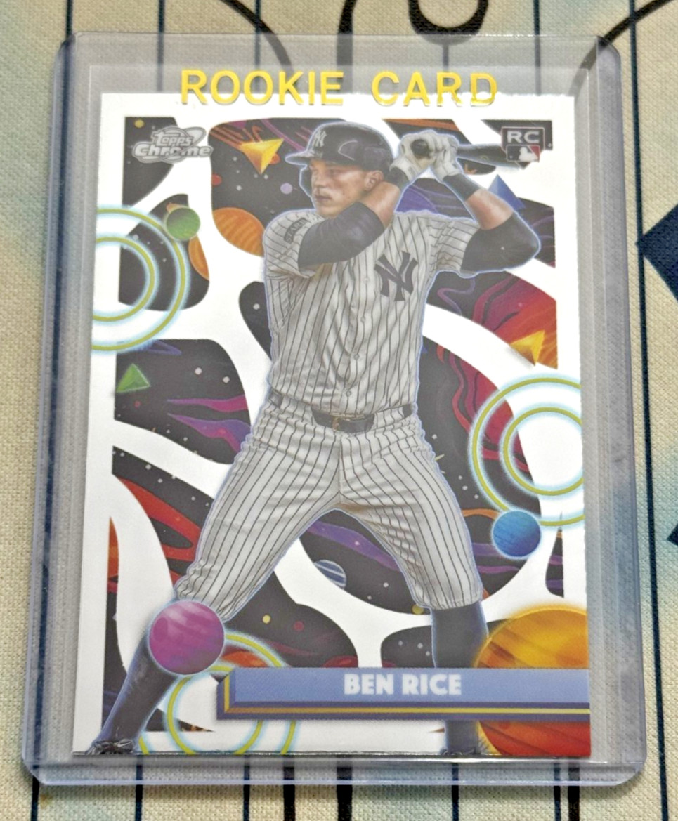 BEN RICE RC 2025 Topps Chrome Cosmic ⚾ #174 Rookie Yankees QTY 🔥
