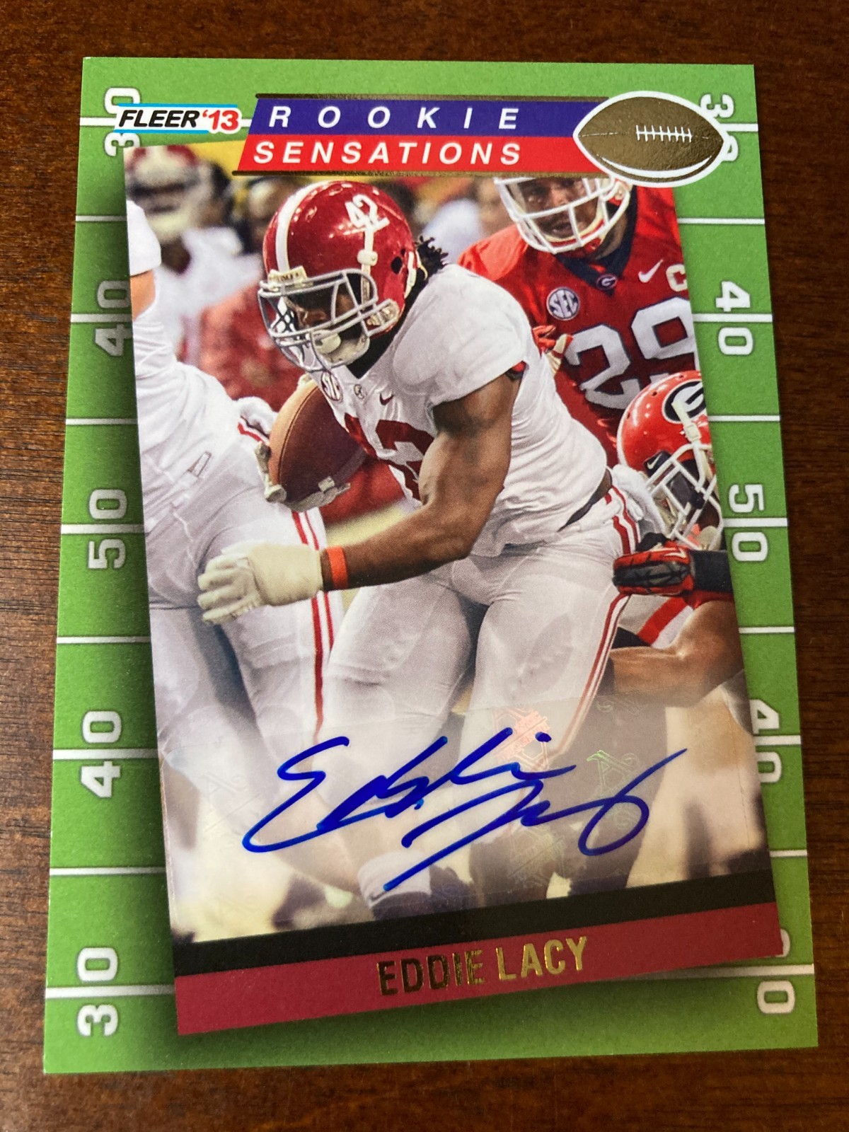2013 Fleer Retro Eddie Lacy Auto RC Autograph