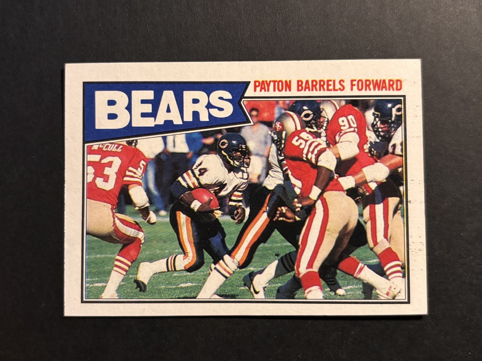 1987 Topps CHICAGO BEARS 1986 Team Leaders/Results #43 WALTER PAYTON